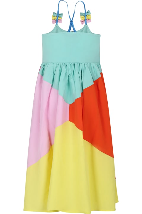 Dresses for Girls Stella McCartney Kids Multicolor Dress For Girl With Bows