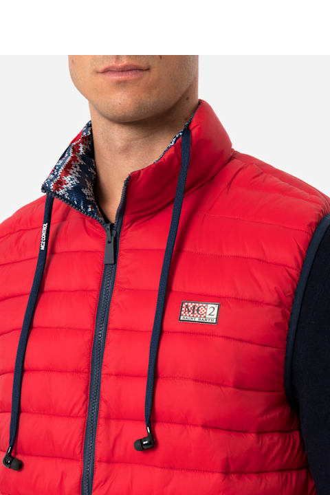 Homeware MC2 Saint Barth Man Red Padded Vest Aspen