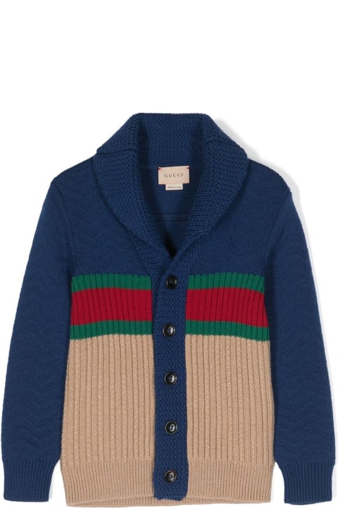 Gucci Sweaters & Sweatshirts for Boys Gucci Gucci Kids Sweaters Blue