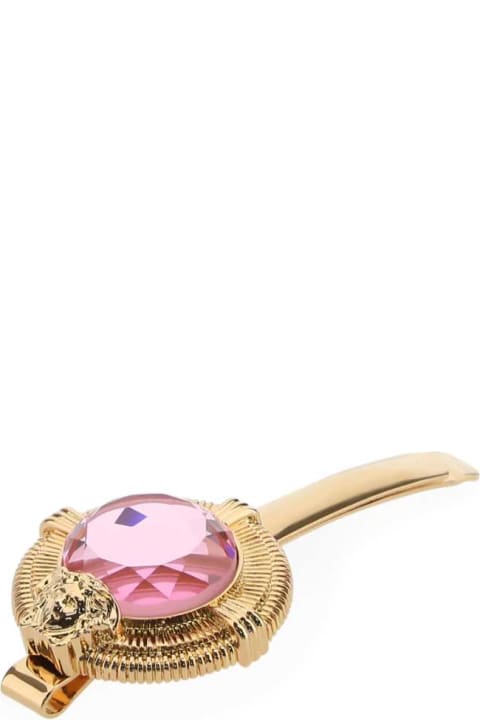 Accessories for Women Versace Gold Metal Hair Clip