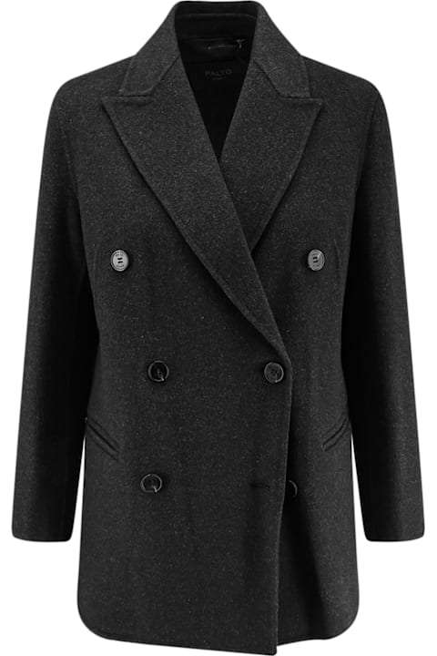 Paltò Ariella Double-breasted Wool Coat
