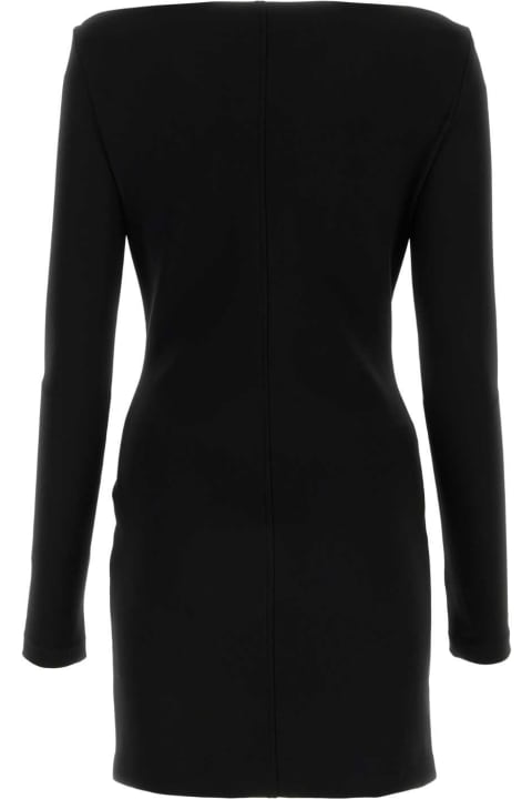 Fashion for Women Blumarine Black Stretch Viscose Blend Mini Dress