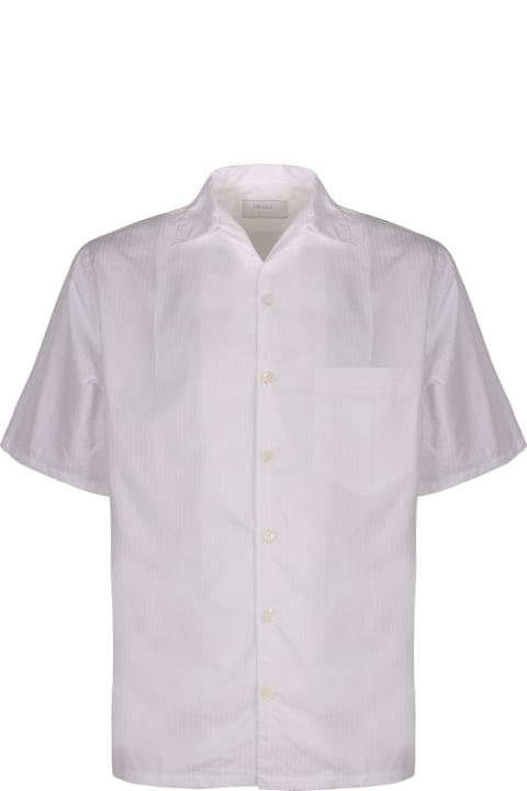 Prada Shirts for Women Prada Short Sleeve Cotton Shirt