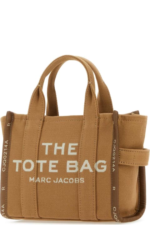 Marc Jacobs Totes for Women Marc Jacobs Camel Canvas Small The Tote Bag Handbag