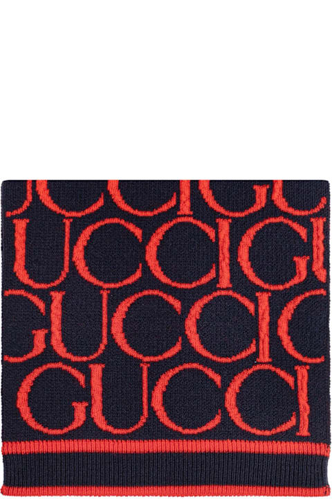 إكسسورات وهدايا لـ بنات Gucci Gucci Kids Wool Scarf