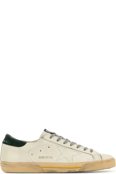Sneakers for Men Golden Goose White Leather Superstar Skate Sneakers