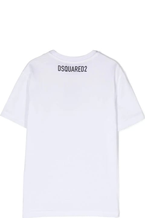 Dsquared2 Kids Dsquared2 Dsquared2 T-shirts And Polos White