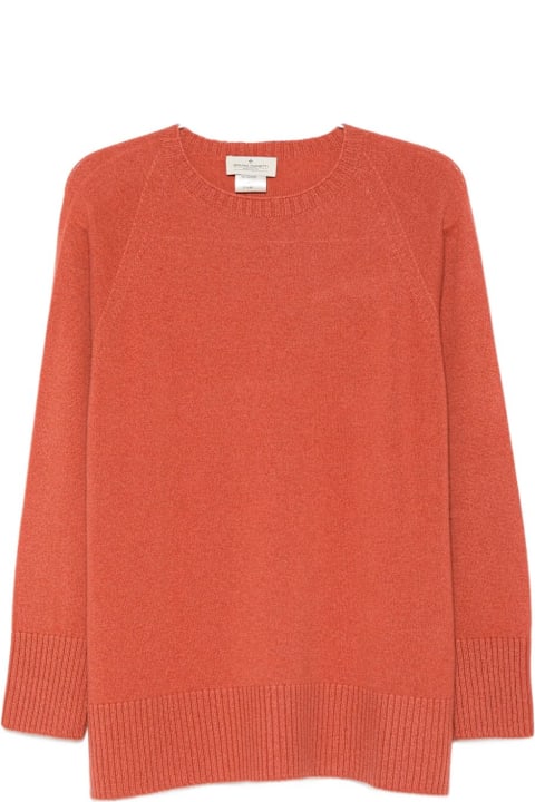 Homeware Bruno Manetti Bruno Manetti Orange Cashmere Crewneck Sweater
