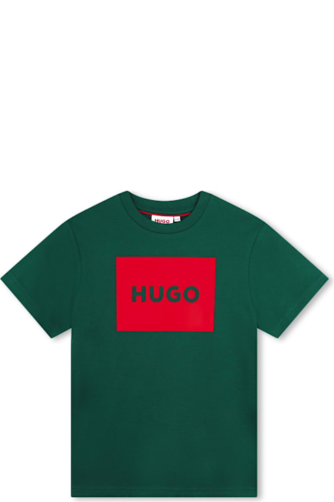 Hugo Boss for Kids Hugo Boss T-shirt Con Stampa