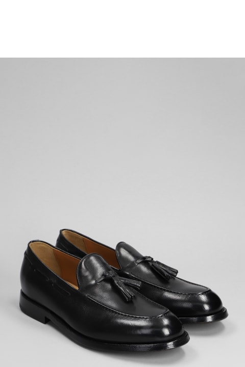 Green George Shoes for Men Green George Loafers In Black Leather