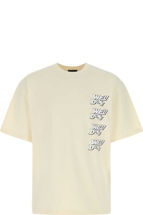 WE11 DONE for Men WE11 DONE Ivory Cotton Oversize T-shirt