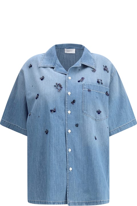 Fabiana Filippi Topwear for Women Fabiana Filippi Short Sleeve Denim Shirt