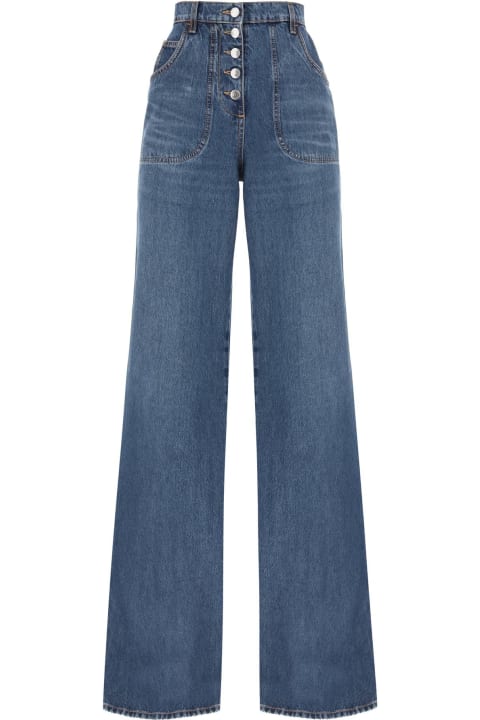Homeware Etro Jeans With Back Foliage Motif