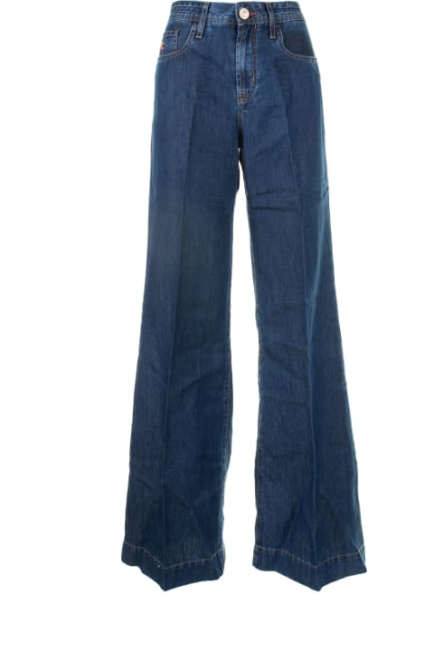 Jeans for Women Jacob Cohen Wide Leg Jeans In Dark Denim