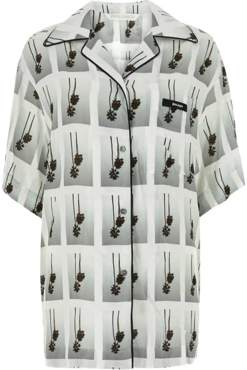 Palm Angels Topwear for Women Palm Angels Printed Viscose Pyjama Shirt