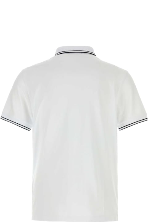 Topwear for Men Stone Island White Stretch Piquet Polo Shirt