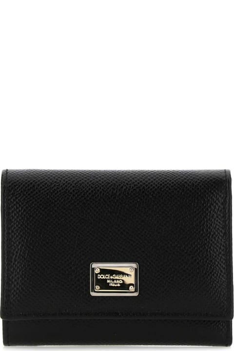 Accessories for Women Dolce & Gabbana Black Leather Wallet