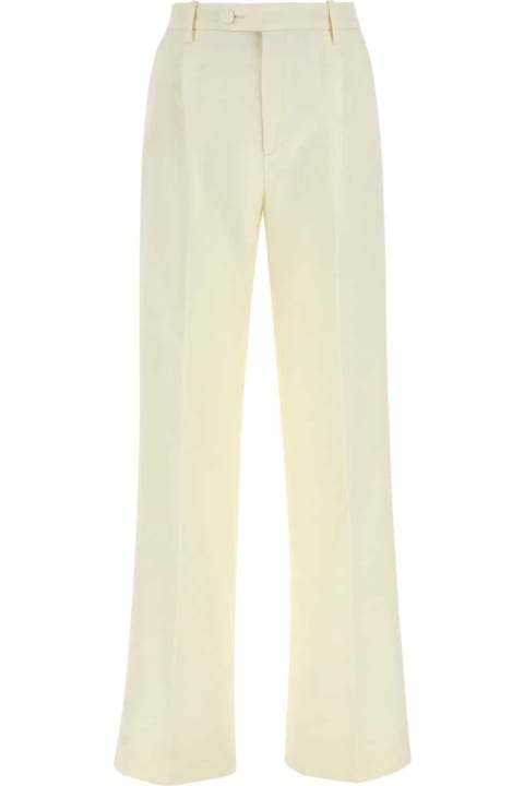 Gucci Clothing for Women Gucci Embroidered Cotton Blend Wide-leg Pant