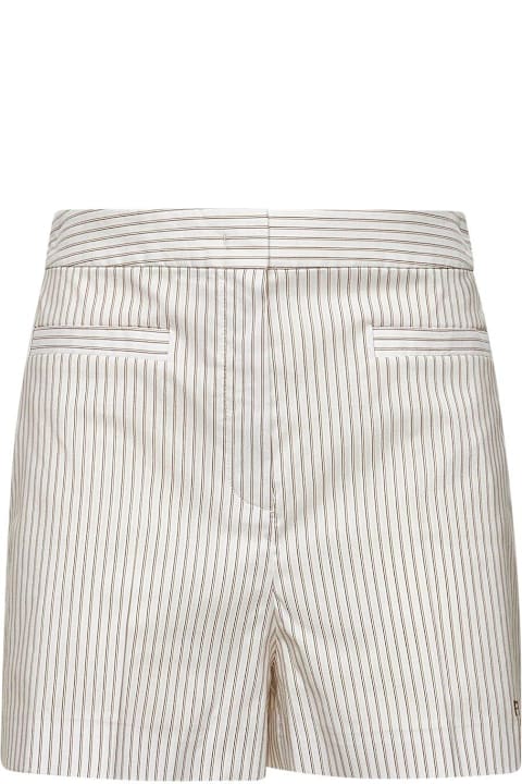 Fendi Clothing for Women Fendi Logo Embroidered Striped Shorts