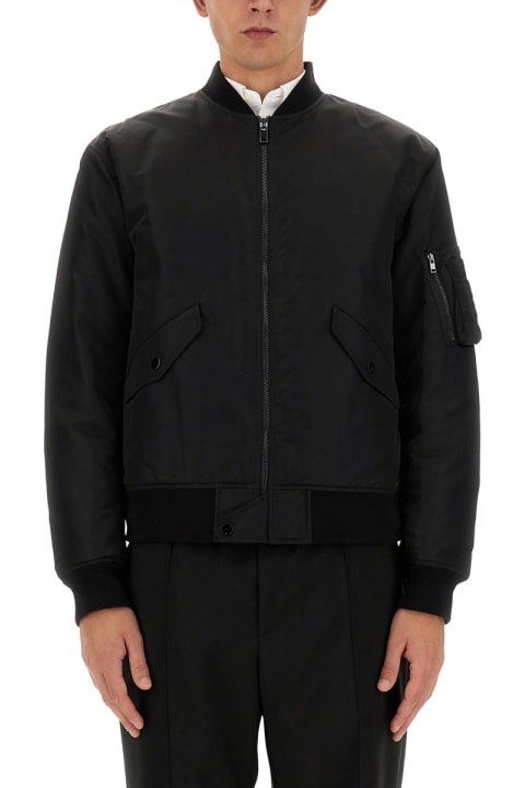 Theory معاطف وجواكت لـ القسم الرجالي Theory Nylon Bomber Jacket