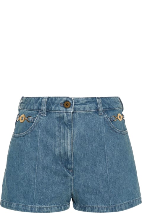 Pants & Shorts for Women Patou Medium Blue Cotton Blend Shorts