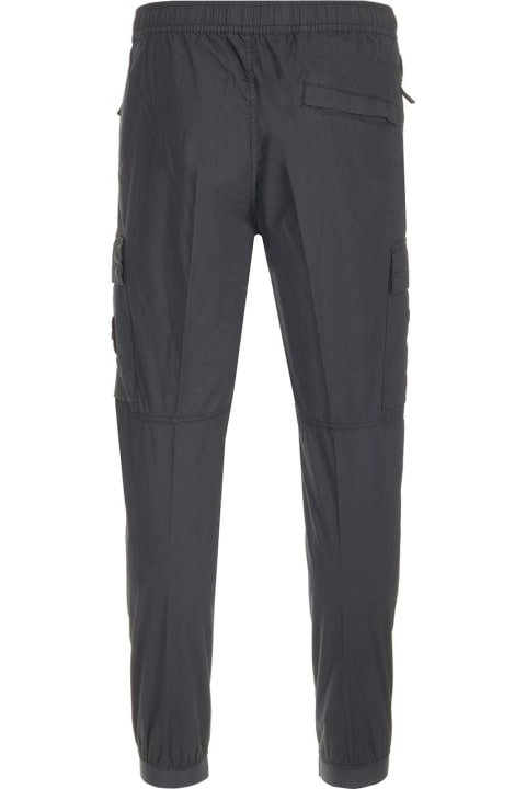 Stone Island Clothing for Men Stone Island Cargo Trousers In Stretch Cotton Canvas 31303