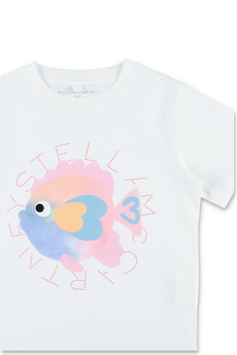 أدوات منزلية Stella McCartney Kids Stella Mccartney Kids Fish Print T-shirt