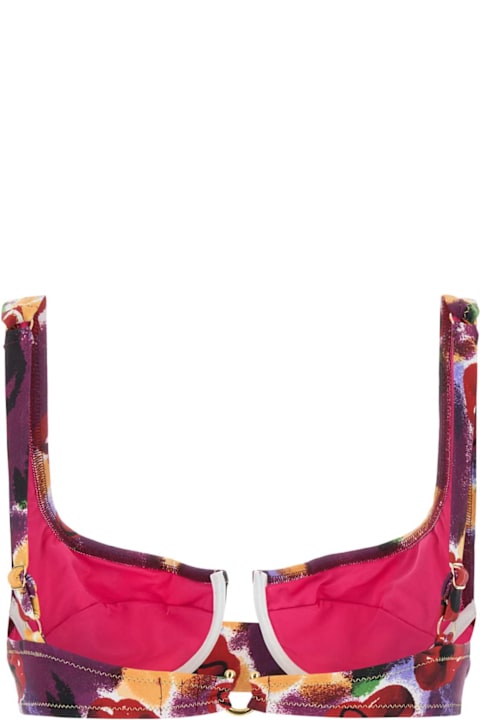 Homeware Reina Olga Printed Stretch Nylon Brigitte Bikini Top