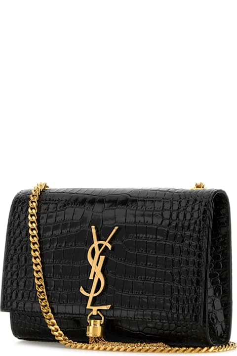 حقائب الكتف لـ السيدات Saint Laurent Black Leather Small Kate Shoulder Bag