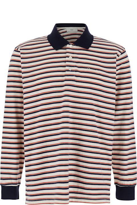Dunst for Kids Dunst Multicolor Polo Shirt With All-over Striped Motif And Logo Embroidered On The Front In Cotton Man