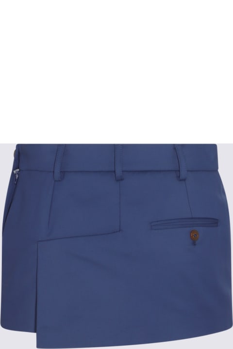 Fashion for Women Vivienne Westwood Blue Cotton Blend Mini Skirt