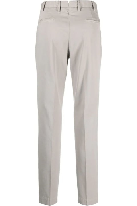 Incotex Clothing for Men Incotex Light Grey Stretch-cotton Trousers