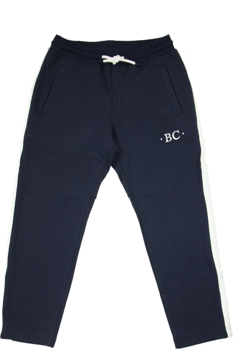 Fashion for Kids Brunello Cucinelli Techno Cotton French Terry Sweatpants With Badge