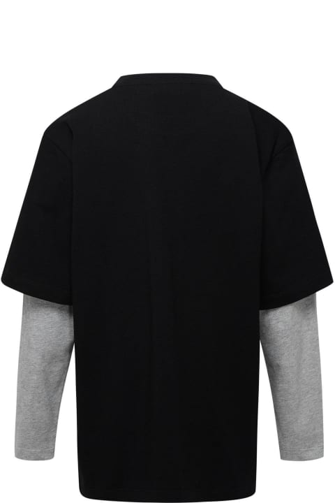 Logo-printed Double Sleeved T-shirt