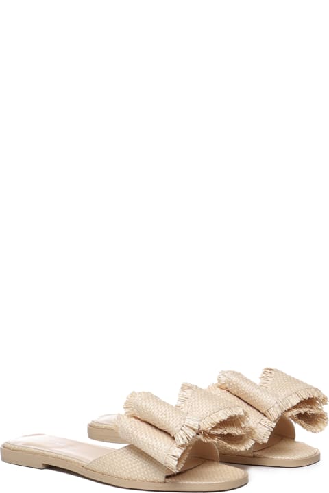 Mach & Mach Sandals for Women Mach & Mach Flat Sandal In Rope And Leather