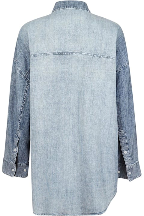 Michael Kors ملابس علوية لـ السيدات Michael Kors Oversized Chambray Shirt