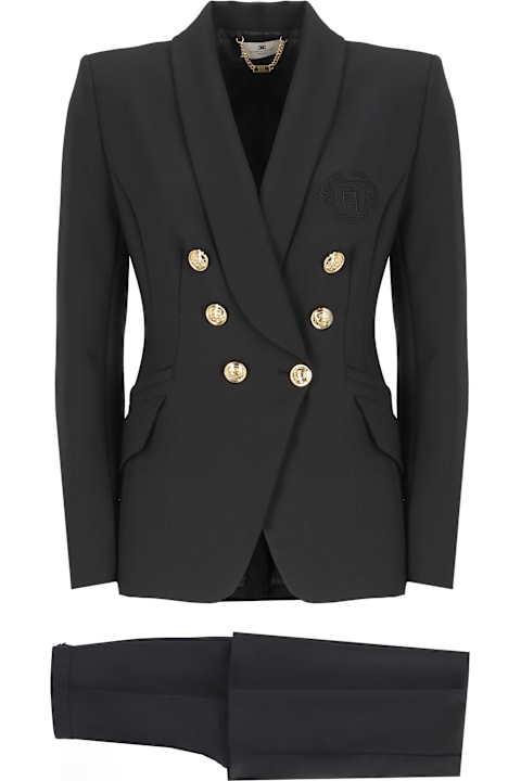 Suits for Women Elisabetta Franchi Crepe Stretch Tailleur