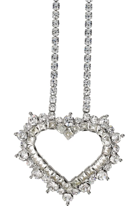 Necklaces for Women Alessandra Rich Chocker Crystal Heart
