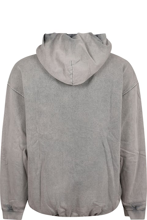 Diesel Sweaters for Women Diesel S-boxstic-hood Acid-wash Hoodie