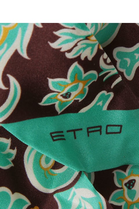 ウィメンズ新着アイテム Etro Logo Floral Scarf