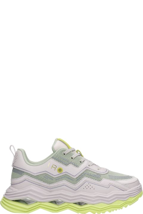 Wave Sneakers In Grey Polyester