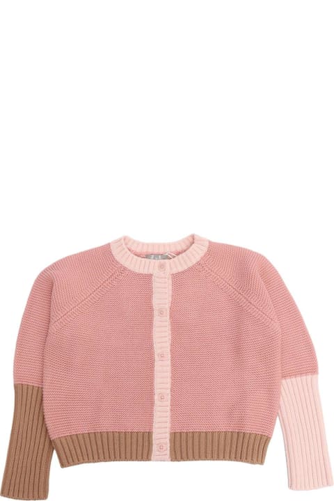 Sweaters & Sweatshirts for Girls Il Gufo Long Sleeved Knitted Cardigan