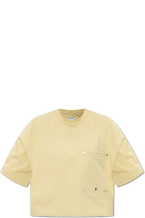 ウィメンズ Bottega Venetaのウェア Bottega Veneta Pocket Detailed Cropped T-shirt