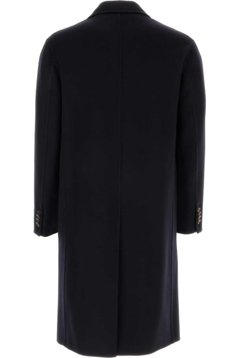 Coats & Jackets for Men Gucci Midnight Blue Wool Blend Coat