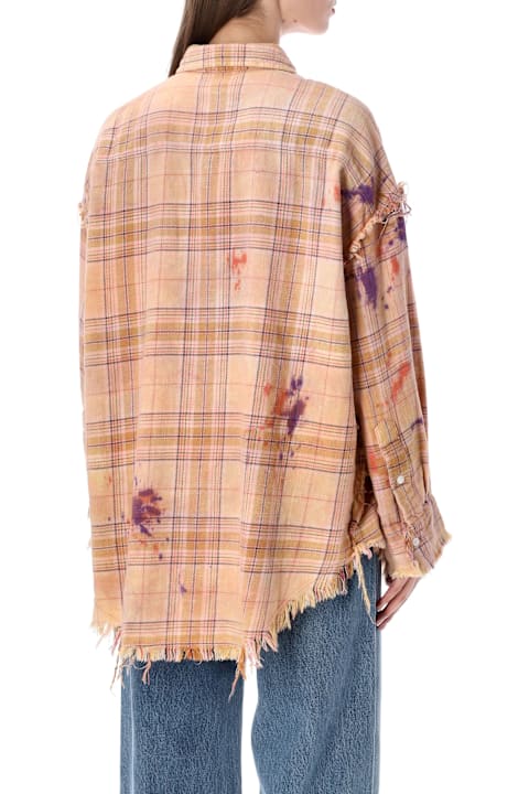 Homeware R13 R13 Shredded Seam Drop Neck Shirt