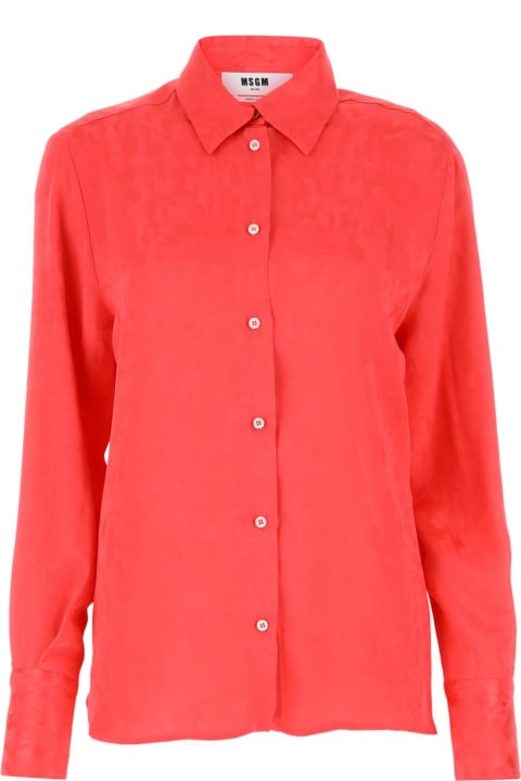 MSGM for Women MSGM Coral Satin Shirt
