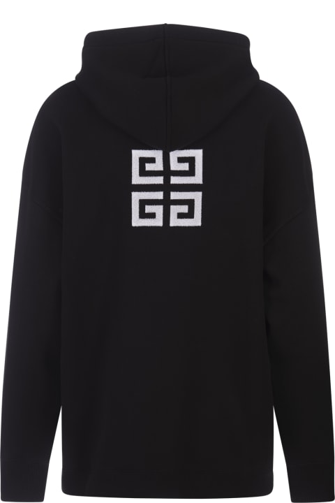 Givenchy for Women Givenchy Black Oversized Hoodie With Givenchy 4g Logo