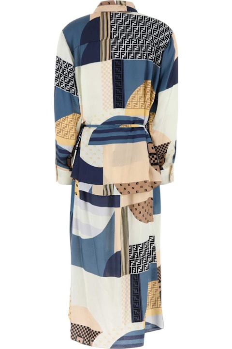 Clothing for Women Fendi Printed Silk Dress