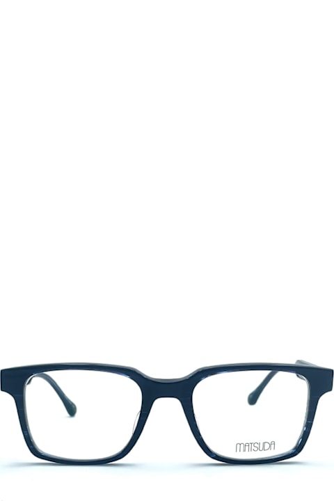 Matsuda Eyewear for Men Matsuda M1035 - Blue Demi Rx Glasses