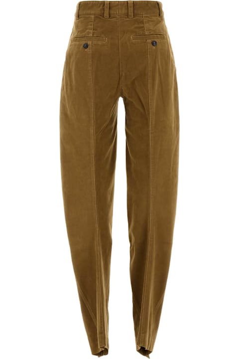 Y/Project سراويل طويلة وقصيرة لـ السيدات Y/Project Caramel Stretch Velvet Pant